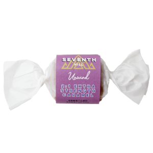 A 2:1 CBD:THC caramel with relaxing terpenes.