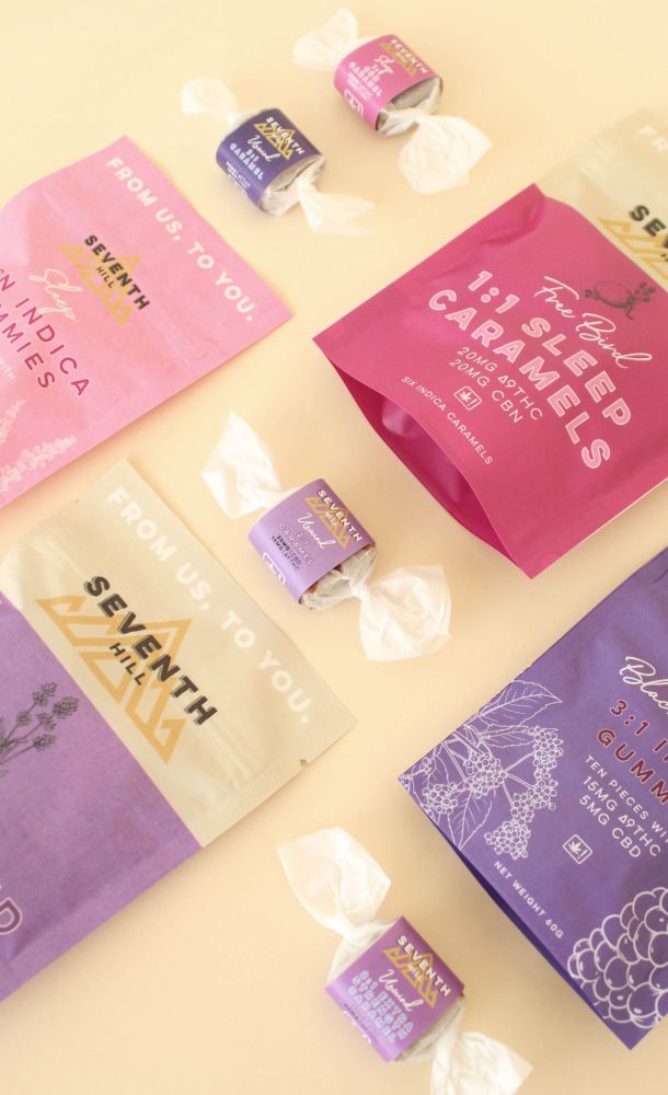 A variety of relaxing edibles